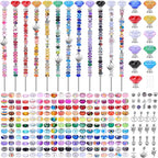Decorative Garden Stakes Kit, 275 Pcs Rainbow DIY Fairy Wand Set