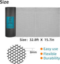 Decorative Fences Black Plastic Netting, 15.7 in x 32.8 ft Roll