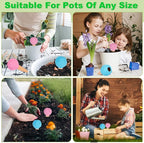 4-Pack Terracotta Self-Watering Spikes | Eco-Friendly Iron-Rich Clay Olla Irrigation System | Vacation Plant Sitter for Potted Flowers, Herbs, and Succulents