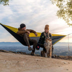 GRAND TRUNK TrunkTech Double Hammock | Ultra-Strong & Lightweight | 11 ft Hammock with Ripstop Nylon | 500 lb Capacity | Fast-Drying & Weather-Resistant | Olive Green/Khaki