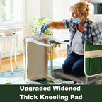 Aimerla Foldable Garden Kneeler Seat Heavy Duty [Upgraded Widened Thick Kneeling Pad] Gardening Stool with Large Tool Bags with Pockets - Portable Garden Bench Gardening Gifts for Parents