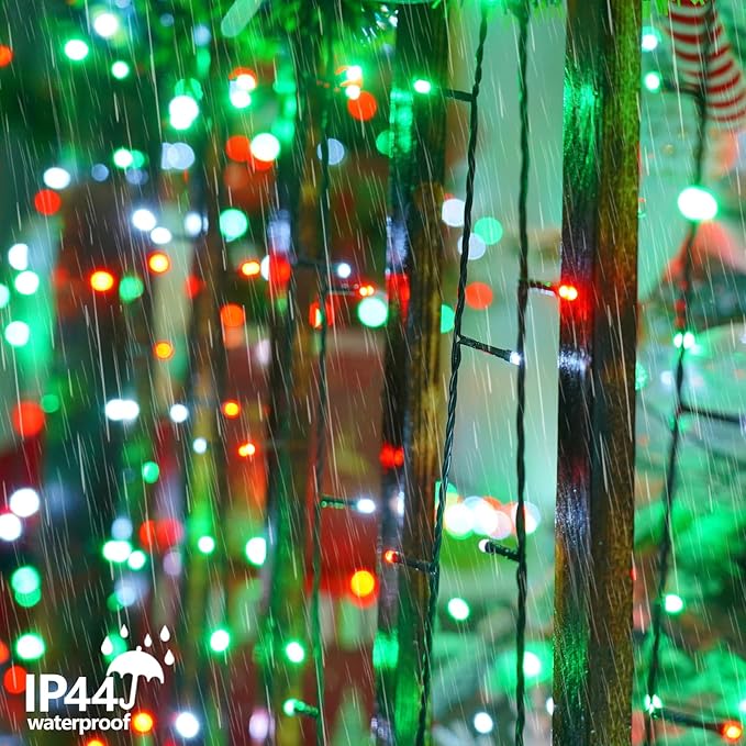 String Lights, 165 ft Red 500 LED Waterproof Outdoor