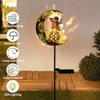 ZKLiLi Christmas Garden Solar Lights Pathway Stake Lights Moon Fairy with Angel Decor, Gardening Birthday Gift for Mom Grandma Friends, Outdoor Decor Light Waterproof for Walkway, Yard, Patio
