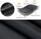 5 Pieces Patio Dining Set Covers, Waterproof Square Patio Table And Chairs Set - Image 2
