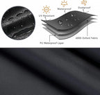 Patio Swivel Bar Set Covers, Waterproof Outdoor Bar Height Set Cover - Image 2