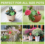 4-Pack Terracotta Self-Watering Spikes | Eco-Friendly Iron-Rich Clay Olla Irrigation System | Vacation Plant Sitter for Potted Flowers, Herbs, and Succulents
