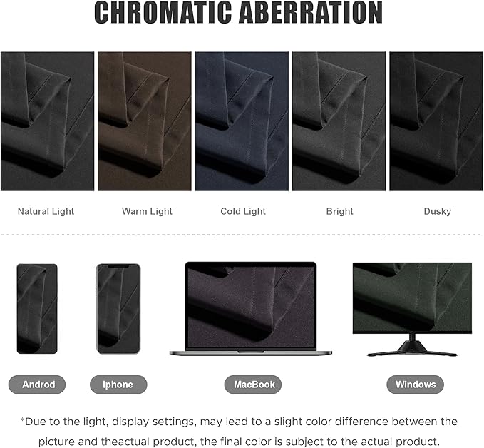 BONZER Waterproof Outdoor Curtains for Patio Porch Pergola Cabana Thick Privacy Wide Grommet Indoor Curtains for Bedroom Living Room, 1 Panel, 110W x 108L inch, Charcoal