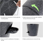 Self Watering Pots for Indoor Plants,12 inch Planters with Drainage Holes Plastic Flower Pots with Deep Reservoir, Black Speckles
