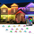 100FT Permanent Outdoor Lights, RGB LED Eaves Lights with IP67 Waterproof, Smart App Remote Control, Music Sync, for Christmas, Holiday Decorations