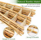 Bamboo Trellis, 24pack 16 Inch Small Plant Wood Bamboo Trellis for Climbing Plants Indoor Potted Plants