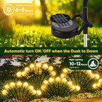 Solar Lights Outdoor 4 Pack 32 LED Solar Cloud Swaying Lights Garden Waterproof Outdoor Decor for Yard Patio & Pathway