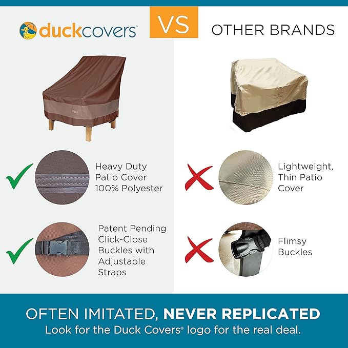DUCKCOVERS Ultimate Waterproof Rectangular/Oval Patio Table - Image 2