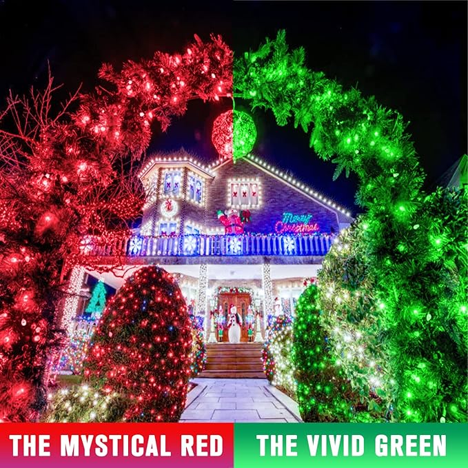 String Lights 168 ft Outdoor Color Changing LED with Remote and Reel