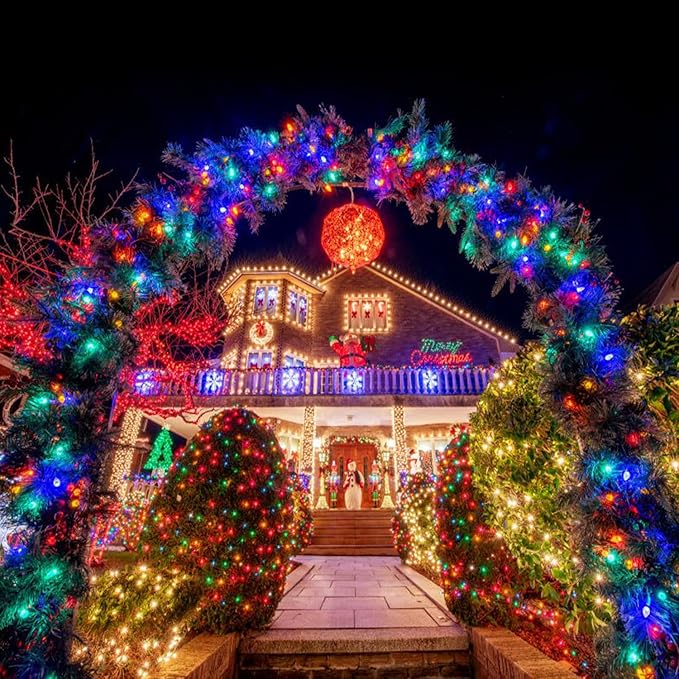 String Lights 163 ft 500 LED Multicolor for Outdoor Use