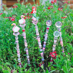 Decorative Garden Stakes Kit, 158 Pieces, DIY Beaded Fairy Wands