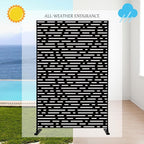 Kozyard Metal Privacy Screen 74" H x 47.2" W Decorative Outdoor Divider - Image 5
