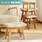 Foot Stools Ottoman, Small Foot Stool Ottoman, and Footstool, Wooden Foot Stool, Sofa Footrest Extra Seating for Living Room Entryway Office
