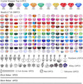 Decorative Garden Stakes Kit, 275 Pcs Rainbow DIY Fairy Wand Set