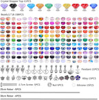 Decorative Garden Stakes Kit, 275 Pcs Rainbow DIY Fairy Wand Set