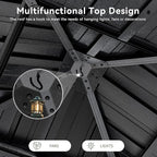 Aoxun 8'x8' Hardtop Gazebo, Aluminum Frame Canopy with Double Galvanized Steel Roof, Outdoor Metal Pavilion with Netting, Curtains for Backyard, Patio and Deck
