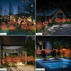 Solar Garden Lights Outdoor Waterproof, 2 Pack 120 LED Solar Firework Lights Decorative Garden Décor Outside for Flowerbed Pathway Party Christmas Decorations, Orange