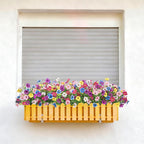 Bassion Artificial Flowers for Outdoors, 24 Bundles UV Resistant Fake Flowers Realistic Silk Faux Plants for Outdoor Planter Window Box Porch Patio Garden Home Outside Decorations