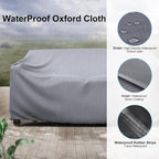 Heavy Duty Patio Sofa Cover, Mrrihand 3-Seater Outdoor Sofa Loveseat Cover - Image 5