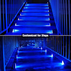 VOLISUN Solar Stair Lights 16 Pack, Solar Step Lights Outdoor, Halloween Light, LED Outdoor Step Light,Outdoor Light Decor for Stair, Deck, Front Step and Front Porch
