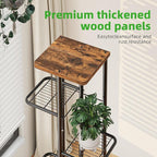 Plant Stand Indoor, Tall 6 Tier Metal Plant Shelf – Brown