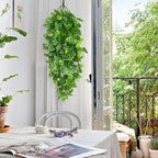 Waipfaru Fake Hanging Plants, 4pcs Artificial Hanging Plant, Faux Ivy Pothos Vines Greenery for Wall Home Bedroom Living Room Aesthetic Kitchen Office Aesthetic Kitchen Indoor Outdoor Decor