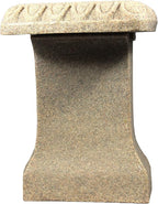 Emsco Group 2306-1AZ Garden Bench – Natural Sandstone Appearance – Made of Resin – Lightweight – 12” Height