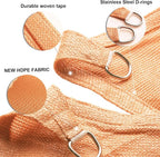 SUNLAX Sun Shade Sail 11' x 24' Peach Fuzz Rectangle Canopy Sail Shade Cover UV Block Permeable Sunshade Outdoor for Patio Backyard Deck Pergola (We Make Custom Size)