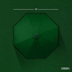 Best Choice Products 10ft Offset Cantilever Hanging Market Patio Umbrella, Smooth 360° Rotation, 8 Sturdy Ribs, Easy Adjustment - Green