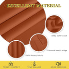 NICETOWN Blackout Drapery Curtain Panel 90 inches Long - Window Treatment Thermal Insulated Grommet Blackout Curtain/Drape for Bedroom Living Room (Burnt Orange, 1 Panel, 46 by 90 inches)