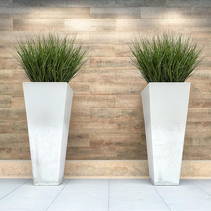 Artificial Wheat Grass Greenery Stems, 32 Pack, 17.3 Inch Green Plastic