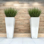 Artificial Wheat Grass Greenery Stems, 32 Pack, 17.3 Inch Green Plastic