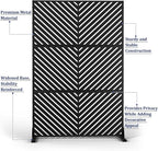 Outdoor Privacy Screen,72" H×47" W Metal Privacy Screen, Freestanding Privacy Fence Panels for Patio