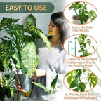 Telescoping Plant Stakes,5Pcs 17.9In to 42.3In Adjustable Monstera Plant Support Orchid Sticks with Clips, Plant Sticks Support Tall for Monstera,Orchids,Tomatoes,Vines & Indoor Outdoor Plants