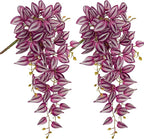Artificial Hanging Plants Wandering Jew, 26-Inch 2-Pack