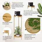 Metal Gold Tall Plant Stand Indoor or Outdoor - 30 inch 2 Tier Modern Corner Planter Shelf Rack with 2 Removable Display Shelves(10 inch) for Bedroom Living Room Balcony