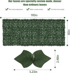Faux Ivy Privacy Fence Screen Outdoor Expandable Artificial Greenery Roll Fake - Image 2