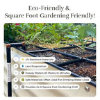 Garden Grid Watering System | Raised Garden Bed Drip Irrigation System – But Better | Pre-Assembled, Waters Every Plant Evenly, 2-Minute Setup | Square Foot Gardening Grid | US-Made (Cornerless, 3x6)