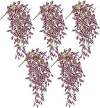 Artificial Wandering Jew Hanging Plants, 5 Pack, 22 Inch Faux Greenery