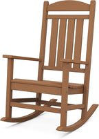 POLYWOOD Presidential Rocking Chair in Teak