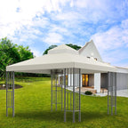 Sumfaller 10x10 FT Gazebo Replacement Canopy Top Cover – Beige