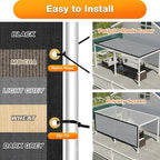 Artpuch Outdoor Pergola Shade Cover 11x13 FT Sun Shade Cloth with Grommets Light Grey 90% UV Protection Canopy Patio Privacy Screen (Customized Available)