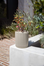 Veradek Demi Series Demi 6" Planter w/Tray - Sand, 2 Pack