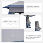GDY 11x11 Pop Up Canopy Tent, Outdoor Canopy with Netting, Outdoor Gazebo for Backyard, Tent with Handbag, Blue.
