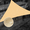 SUNNY GUARD Waterproof Sun Shade Sail 7'x8'x10.6' Sand Right Triangle UV Block Sunshade for Backyard Yard Deck Patio Garden Outdoor Activities and Facility(Customized)