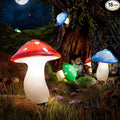 18 Pack 60FT Solar Mushroom Lights, Multicolor 8 Modes Solar Lights Outdoor, IP65 Waterproof Garden Light Outdoor Decoration for Path, Yard, Patio, Lawn, Party, Christmas Decor (Multicolor)